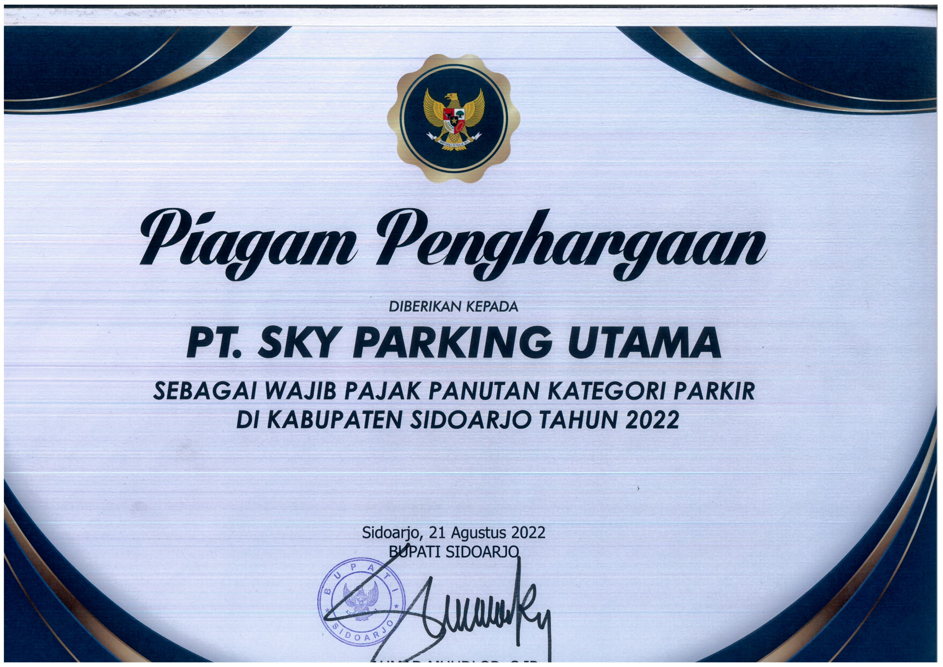 Wajib Pajak Terbaik Sidoarjo 2022